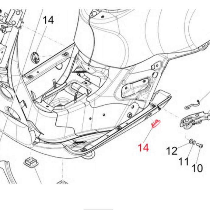 کورکن پیچ انجین وسپا GTS/GTV اورجینال پیاجیو 577405