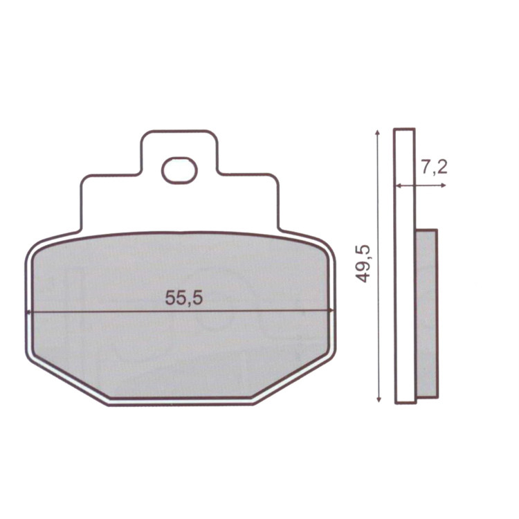 لنت ترمز عقب وسپا GTS و GTV اورجینال پیاجیو