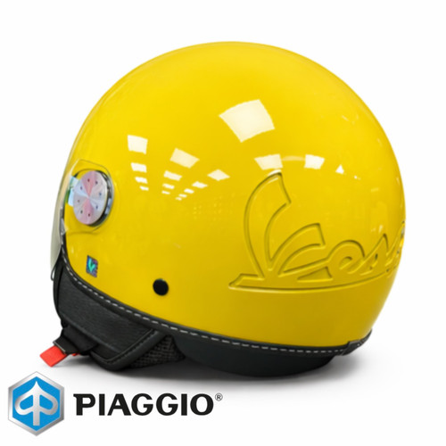 کلاه کاسکت وسپا زرد براق اورجینال پیاجیو سایز M , L , XL