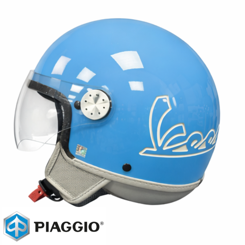 کلاه کاسکت وسپا آبی 50درجه اورجینال پیاجیو سایز L