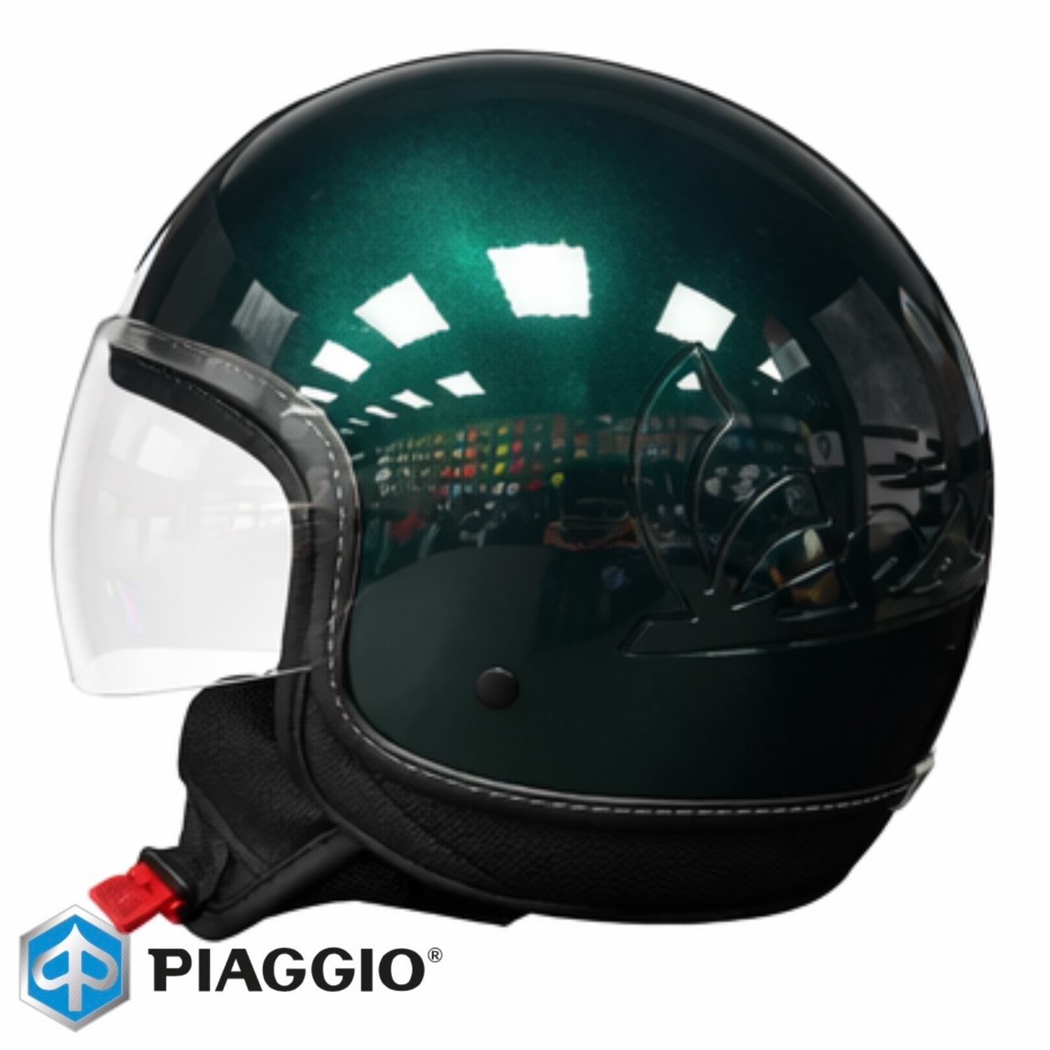کلاه کاسکت وسپا سبز یشمی اورجینال پیاجیو سایز M , L , XL