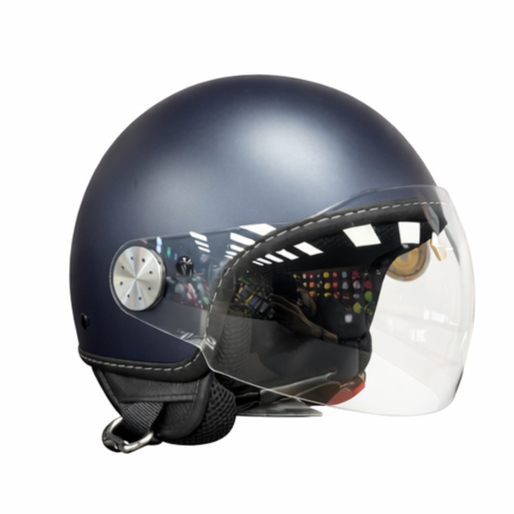 کلاه کاسکت وسپا سرمه ای مات اورجینال پیاجیو سایز XL (61cm)