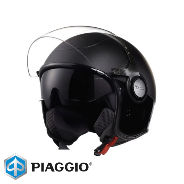 کلاه کاسکت وسپا مشکی نوت اورجینال پیاجیو سایز M