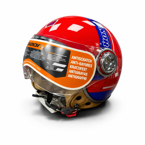 کلاه کاسکت بدون فک Beon بیون قرمز براق