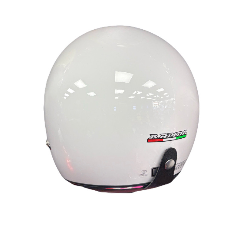 کلاه کاسکت راپیدو RAPIDO بدون فک سفید براق