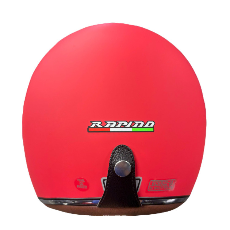 کلاه کاسکت راپیدو Rapido بدون فک قرمز مات