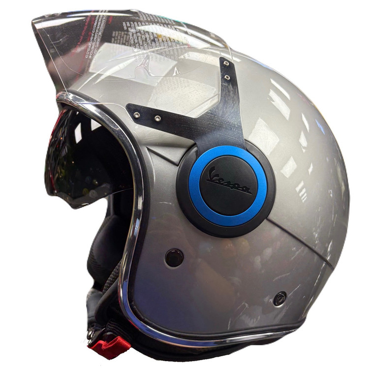 کلاه کاسکت وسپا الکتریکا نقره ای مدل VJ