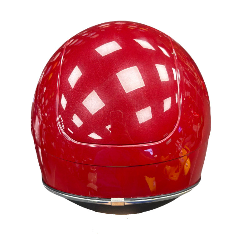 کلاه کاسکت وسپا زرشکی براق مدل VJ