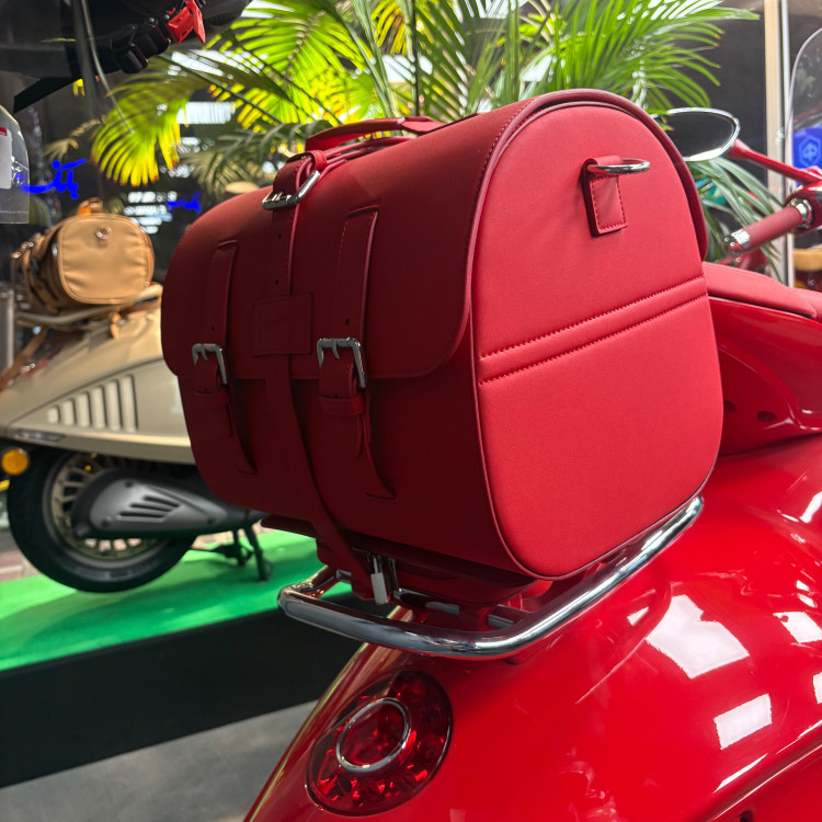 ست کامل کیف چرم وسپا 946 RED اورجینال پیاجیو