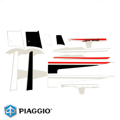 دیکال و استیکر وسپا اسپرینت اورجینال پیاجیو