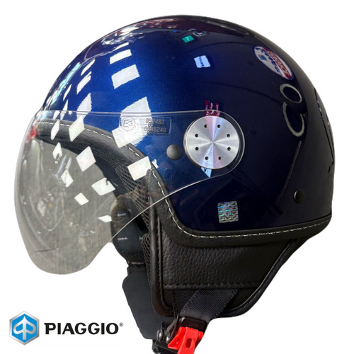 کلاه کاسکت وسپا سرمه ای براق اورجینال پیاجیو سایز M , L , XL